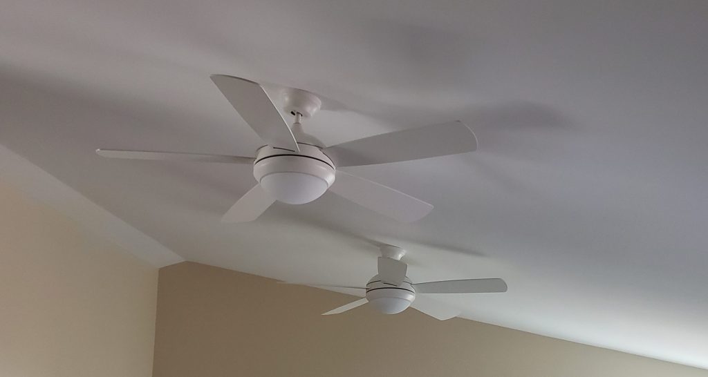 Double Ceiling Fan Installation