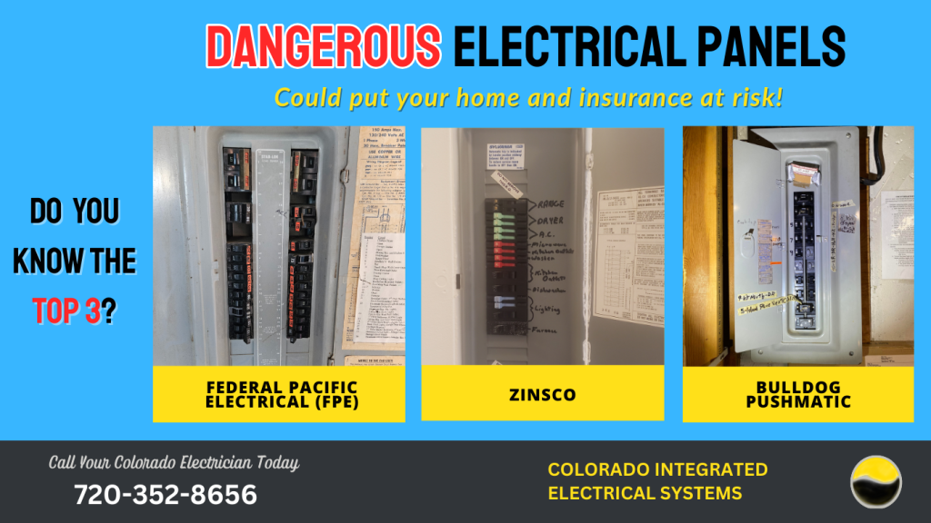 The three dangerous electrical panels