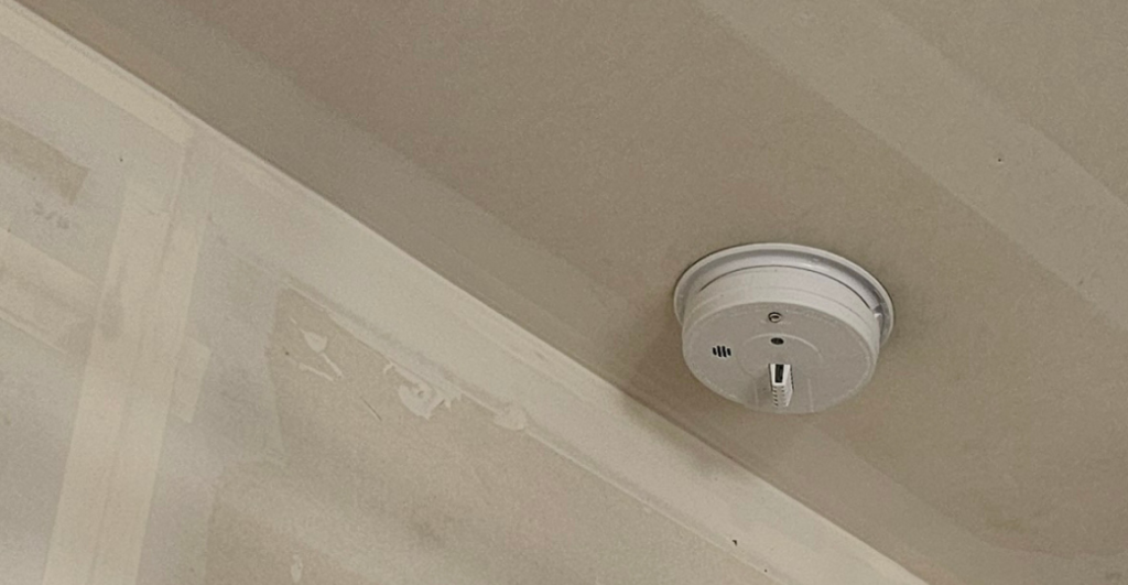 Heat Sensor installed in garage for safety