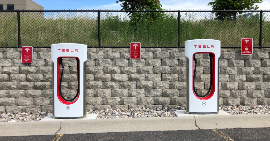 Tesla EV chargers