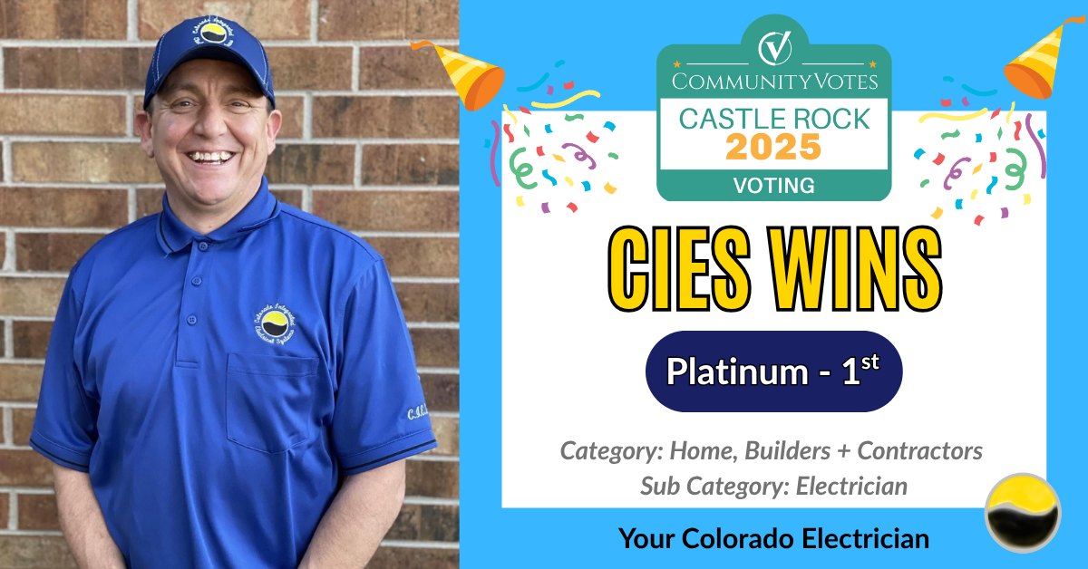 CIES wins Platinum - 1st Place Castle Rock Community Votes 2025
